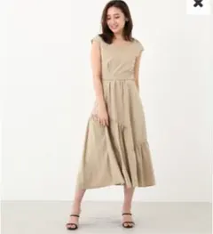 ★タグ付き★リエンダBack Flare Open マキシワンピース