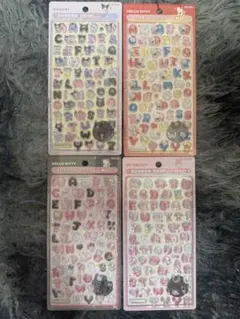 【正規品】新作サンリオボンボンドロップシールアルファベット 4セットまとめ売り