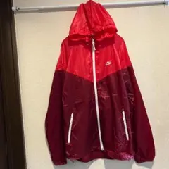 T4654★美品★ナイキ*ウィンドランナー*ウインドブレイカー*メンズL*レッド