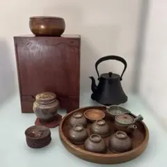 未使用 極希少作番01】11点セット 台湾鶯歌 丁有富作 海鼠釉基軸 台湾