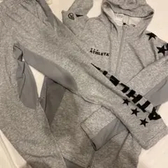 ATHLETA ジャージ 160サイズ グレー　セットアップ