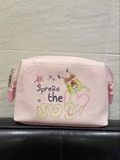 スポンジボブ マチ付ポーチ ピンク