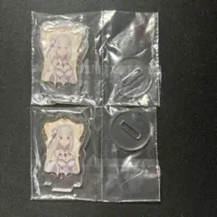 リゼロエミリア　ガチャ　アクリルスタンド2個