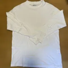 GREEN LABEL RELAXING ホワイト長袖 モックネック Tシャツ