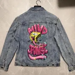 完売 Ｈ＆Ｍ スポンジボブ コラボ デニムジャケットサイズ 美品