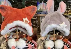 上海ディズニー 限定ズートピア ニック ジュディ ファンキャップ 帽子2点