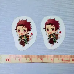 鬼滅の刃 竈門炭治郎 ローソンコラボステッカー ２枚セット