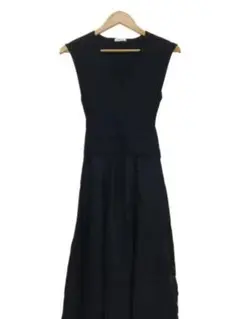 FRAY I.D/カシュクールリブニットコンビワンピース ブラック