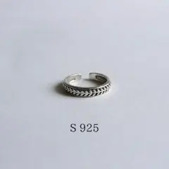 シルバーS925 リーフ柄リング アメカジ ヴィンテージ メキシカンジュエリー