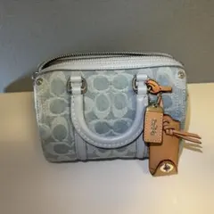 ルビー サッチェル 18・シグネチャー デニム coach ショルダーバッグ