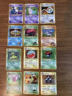 旧裏ポケモンカード12枚セット ミュウ　わるいヤドラン　エリカのハクリュー