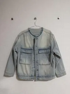 薄いブルー デニムジャケット