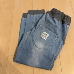 オフィシャルチーム　140デニムスウェットパンツ グレーゴムバンド