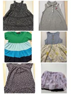 【90サイズ6着】女の子用ワンピースとラプンツェルスカート