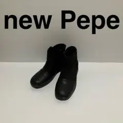 【美品】NEW PePe ニューペペ ショートブーツ 24.0cm 4E 日本製