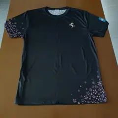Mizuno 陸上用シャツ Lサイズ ブラック 桜柄のサムネイル