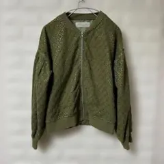 chocol raffine robe 総レース ボンバージャケット カーキ Fのサムネイル