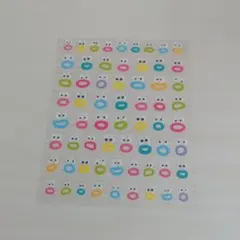 顔、スマイル柄ネイルシール　ネイルステッカー