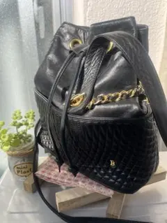 BALLY バケツ型ショルダーバッグ ブラック