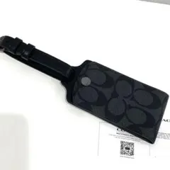 Coach ネームタグ ラゲッジタグ シグネチャー柄 スーツケースタグ