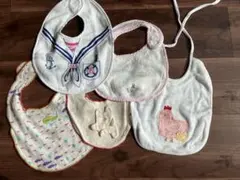 タオル生地スタイ・よだれかけ 5枚セット