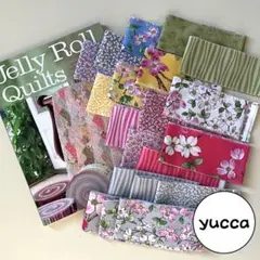 #25 パッチワーク洋書Jelly Roll Quilts と生地セット