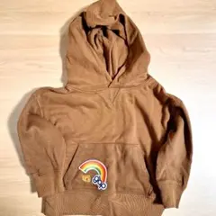 秋冬物　baby GAP パーカー ブラウン 虹 クマ