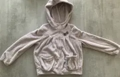 メゾピアノ　ジップアップ　モコモコ　フード付パーカー　150㌢　Ｍ