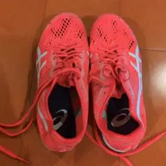 陸上スパイクシューズ(ピンク)　中長距離・3000メートル障害　サイズ24.0