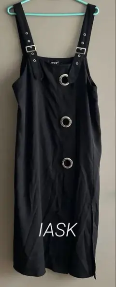 ✨美品✨IASKジャンパースカート　Lサイズ　大きめ　マタニティーにも
