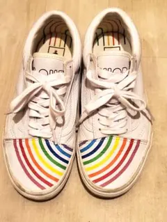 Vans Flour Shop ホワイト レインボー