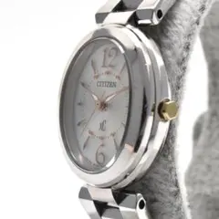 稼働品 CITIZEN クロスシー レディース腕時計 エコドライブ 楕円