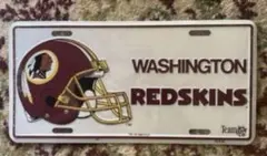 ワシントン・レッドスキンズ 「NFL ライセンスプレート」
