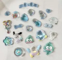 おすそ分け シール ブルー系 あわわちゃん ハンギョドン