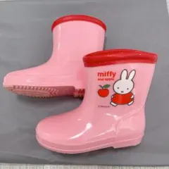 2291 ミッフィー 長靴 14cm レインブーツ キッズ ピンク 子供用