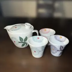 急須と湯呑み3個セット