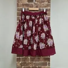 axes femme　アクシーズファム　スカート　エンジ　レディース　チェック