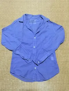 Frank & Eileen ブルー　コットン　長袖シャツ