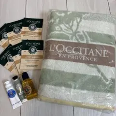 ロクシタン　プロヴァンスボーダーバスタオルセット