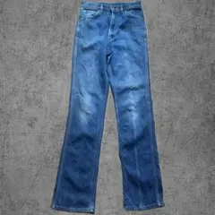 70s-80s LEE ブルー　ストレートデニムパンツ　USA製　W29L34