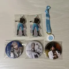 刀ミュ　鶴丸国永　巴形薙刀　長曽祢虎徹　アクスタ　缶バッジ　リボンバンド