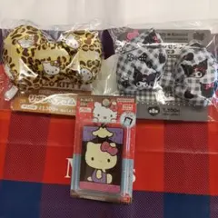 ハローキティ、クロミリボンヘアゴム、キャラパキミラーキティ新品未使用未開封