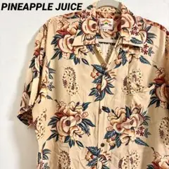 パイナップルジュース ハワイ製 メンズ　アロハシャツ　Mサイズのサムネイル