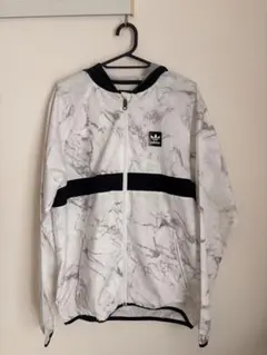 adidas 大理石模様 ジャケット フード付き