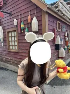 【ディズニーシー】デニムカチューシャ ホワイト