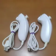 動作品　任天堂　純正品　Wii　ヌンチャク2個セット