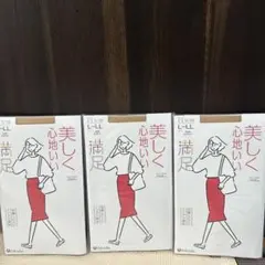 【新品未開封】fukuske 満足シリーズ　ストッキング　セット売り3点　〜LL