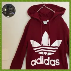 アディダスadidasトレフォイルビッグロゴプルオーバーパーカースウェット長袖