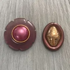 ヴィンテージ　アシメデザインピアス
