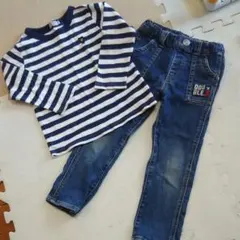 ミキハウスダブルビー 上下セット